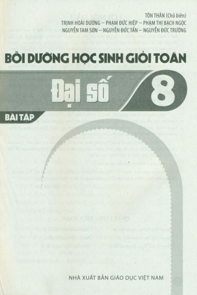 BỒI DƯỠNG HỌC SINH GIỎI TOÁN - BÀI TẬP ĐẠI SỐ LỚP 8